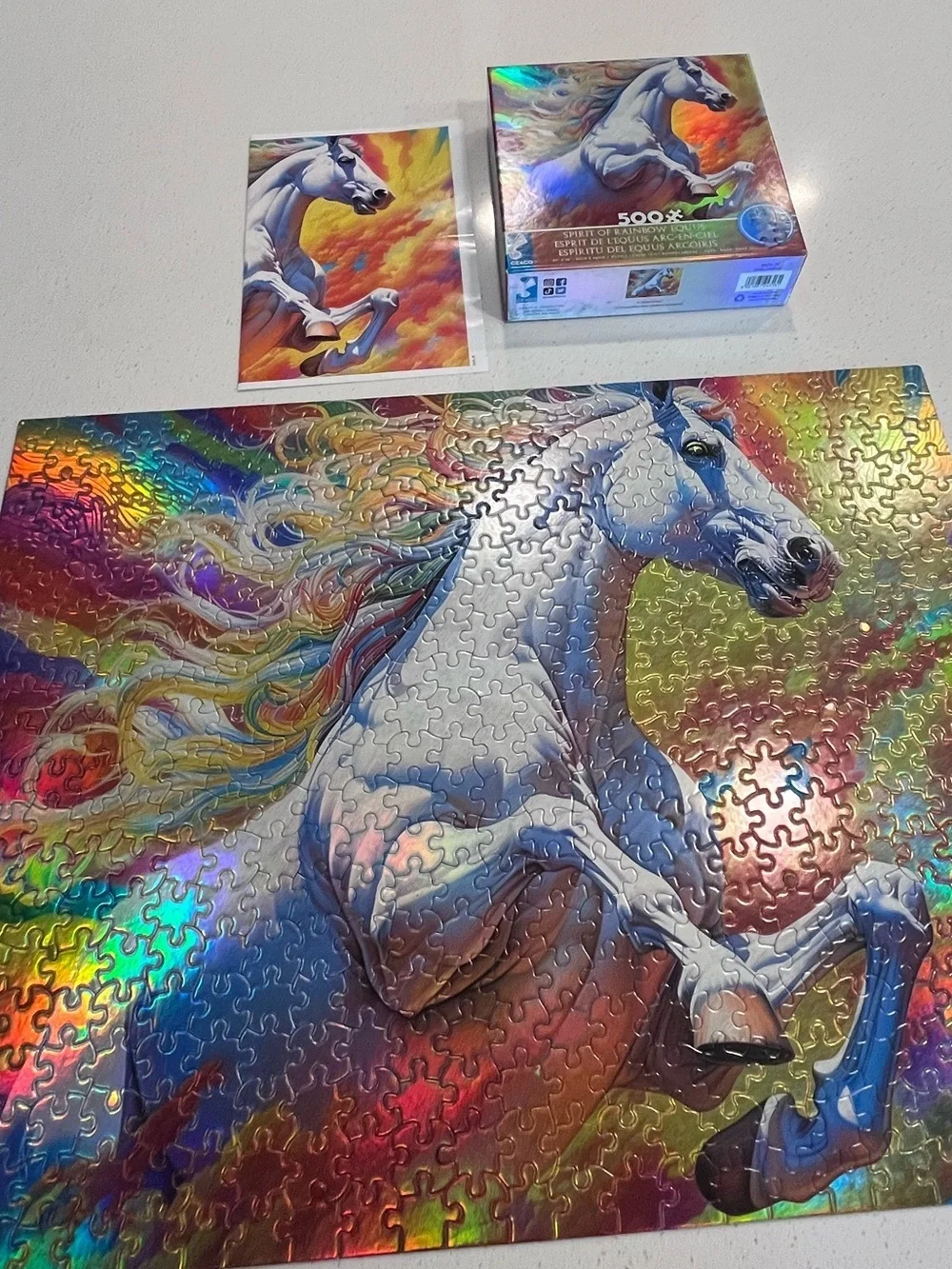 Spirit of Rainbow eqqus Horse Foil Puzzle